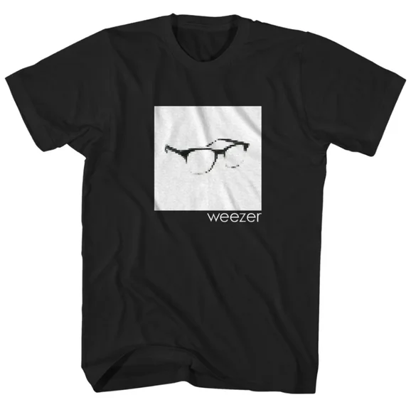 Weezer Rivers Cuomo Pixelated Glasses Shirt - Picture 1 of 3
